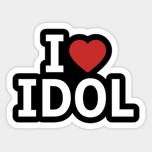 Oshi no Ko Ruby Hoshino Cosplay I Love Idol T Shirt Design in Episode 9 - Black Sticker